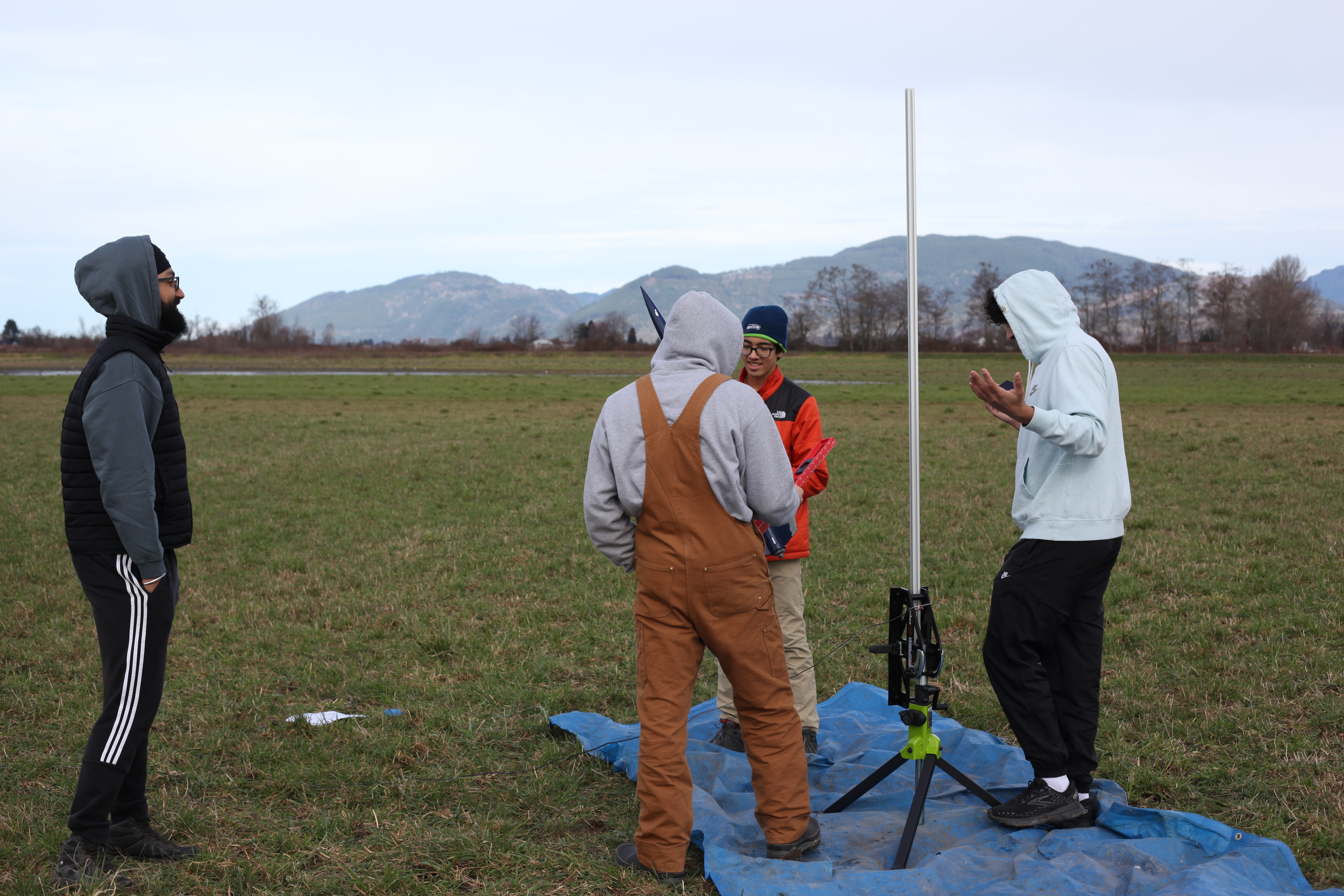 Setting up the rocket