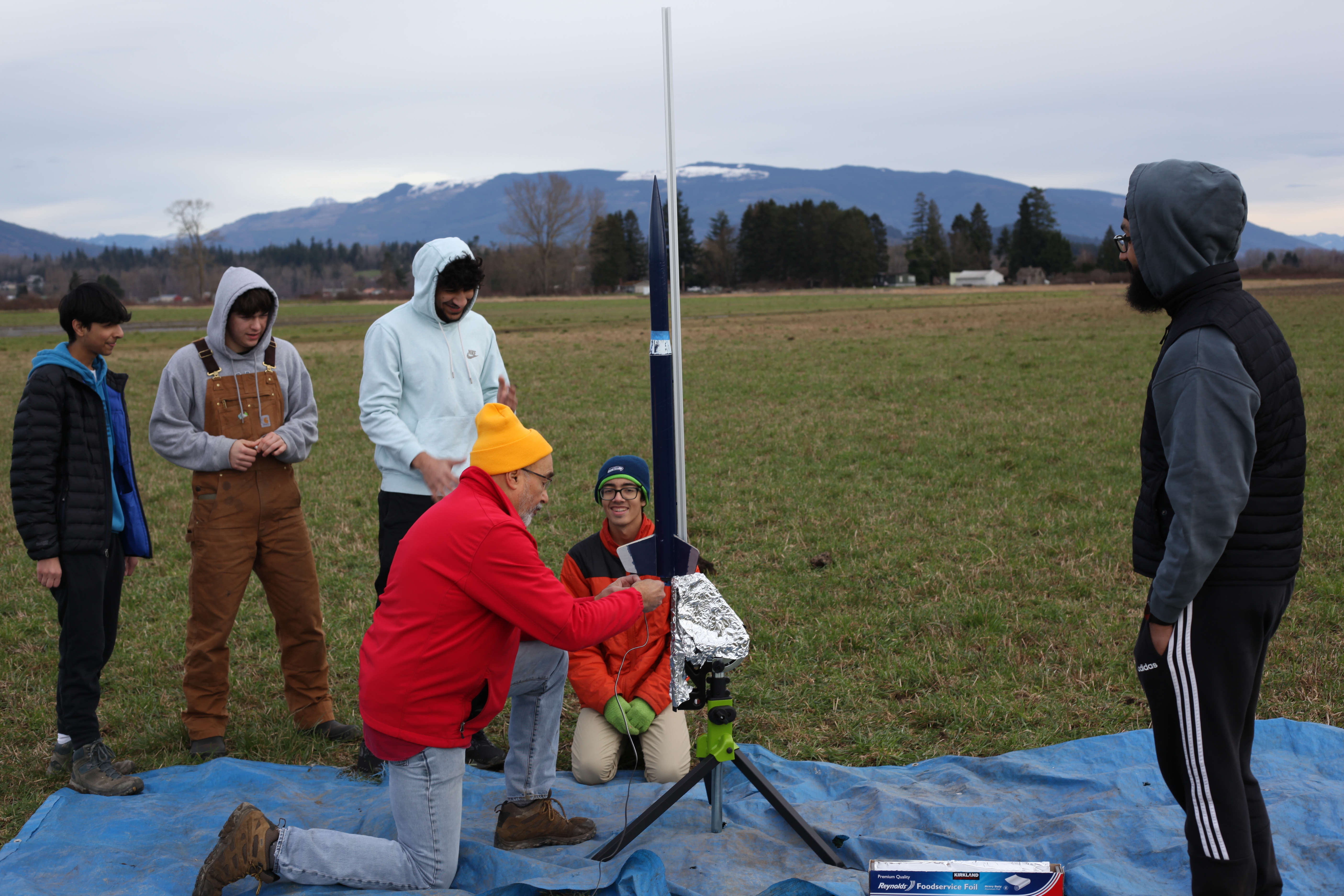 Our mentor Dave showing how to install the igniter