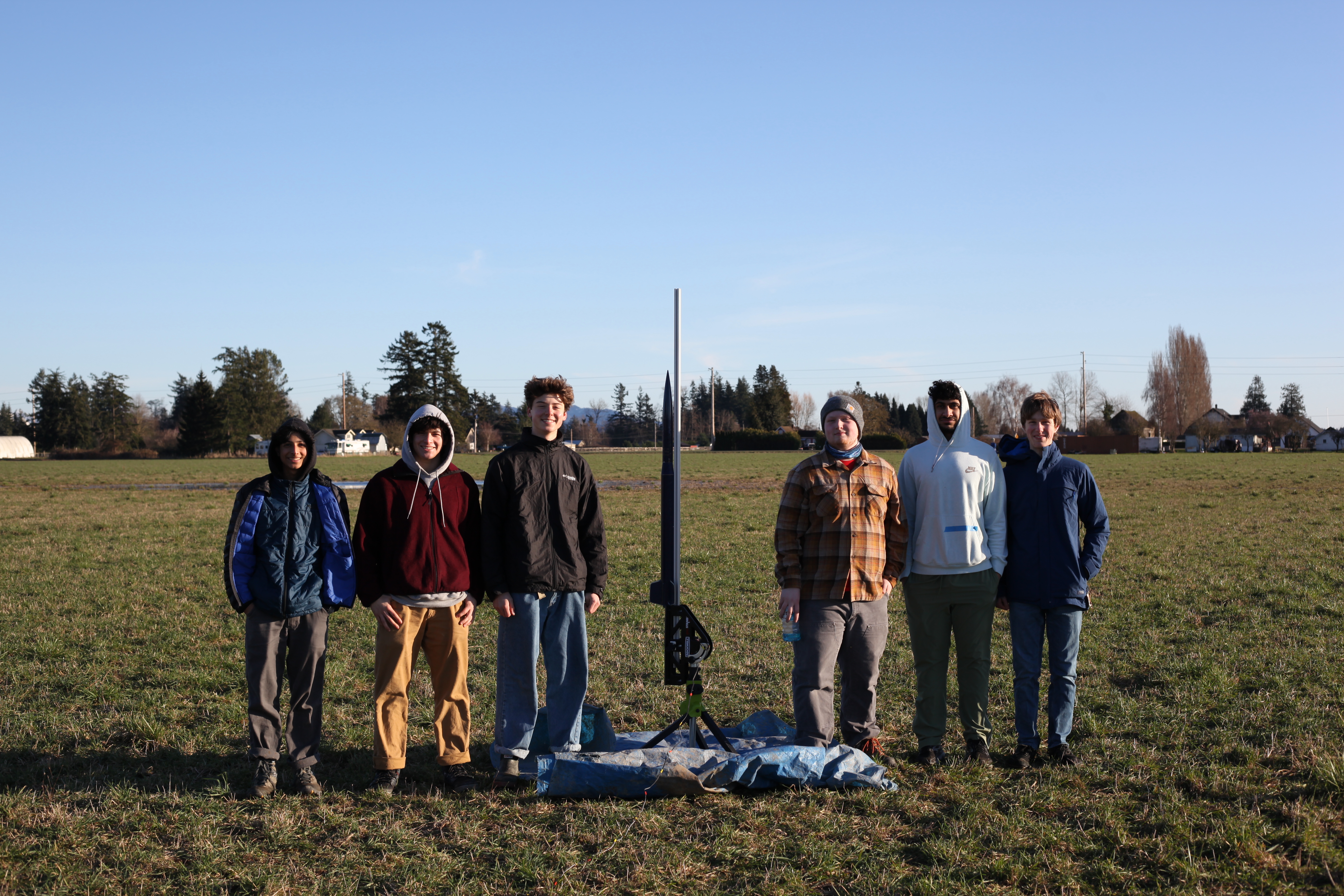 Team photo from failed March fifth launch